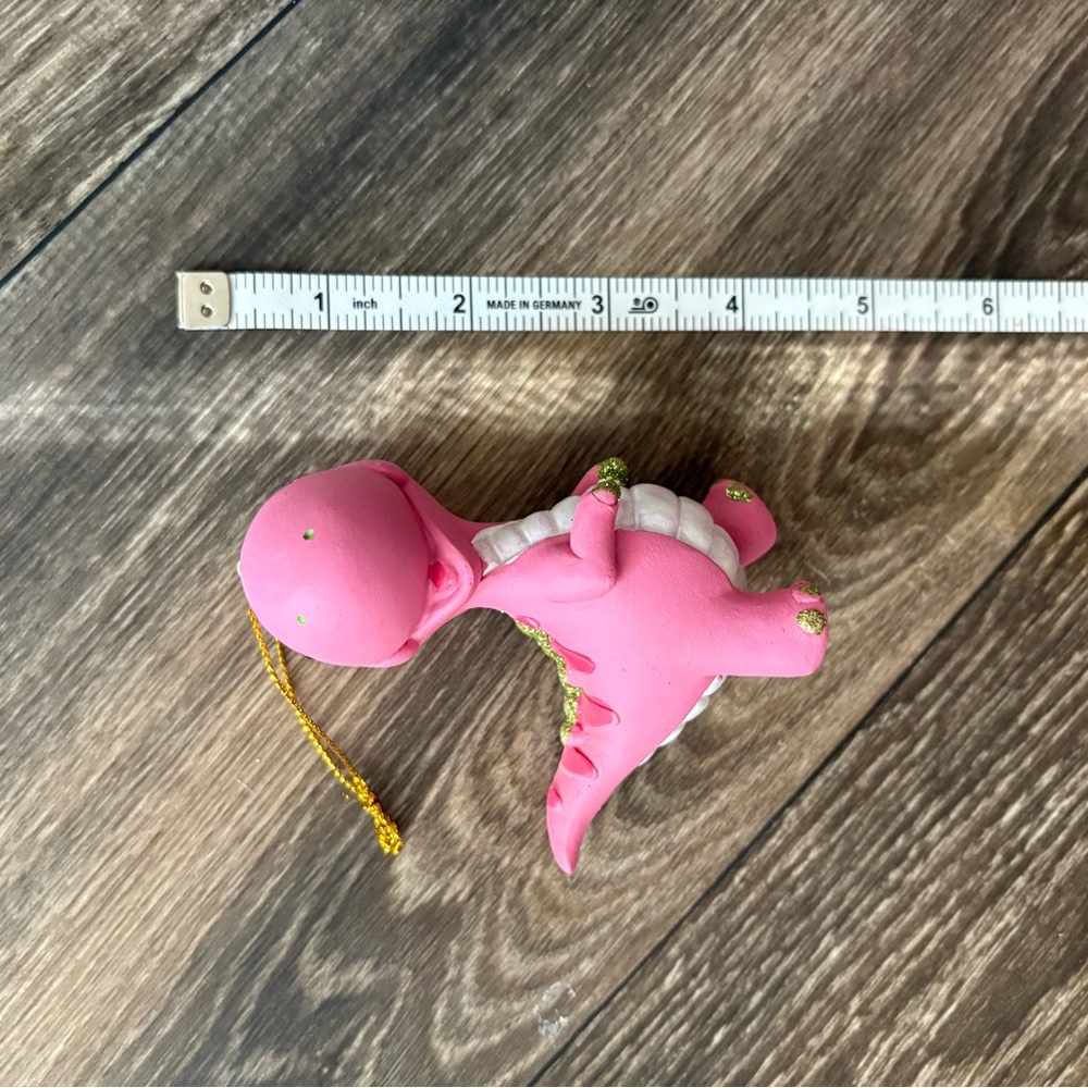 Pink Dinosaur Ornament